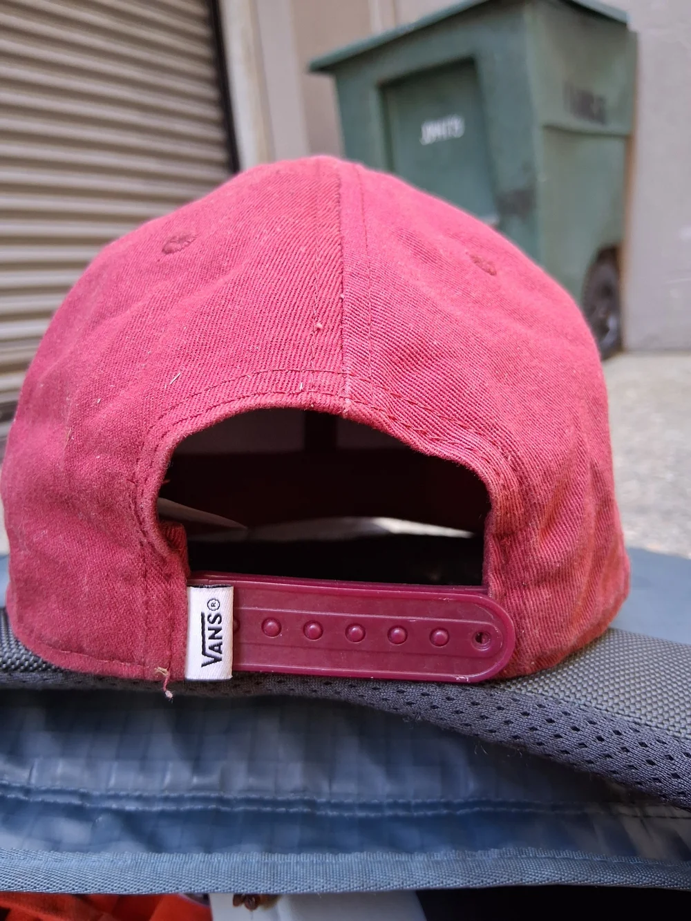 Vans Burgundy Logo Baseball Cap
